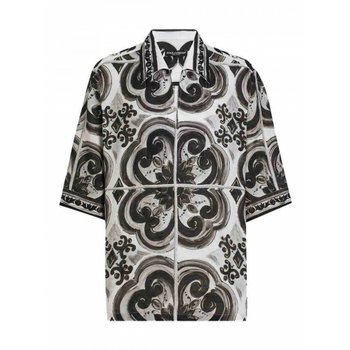 [해외] 남성 셔츠 MajolicaPrint 하와이 린넨 G5GJ8TFP4M8IU3TN 화이트 /8