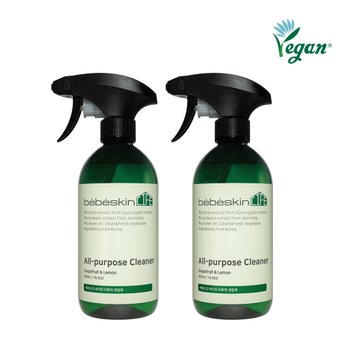 베베스킨라이프 [비건인증] 다목적세정제 500ml 2개