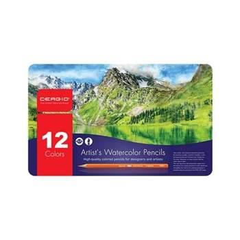 9000 세르지오 수채색연필 12색 세트(1개입) 자재