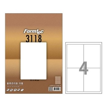[VCMQ4IOI]물류관리용라벨 라벨용지 A4 LS-3118(4칸100매)
