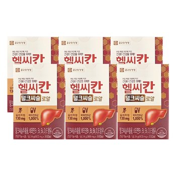 종근당건강 헬씨칸 밀크씨슬 로얄 800mg x 30캡슐 x 6박스