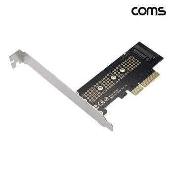 Coms PCIe 4x M.2 NVMe SSD 확장카드(LP 브라켓포함) SSD카드 SSD확장카드 PCIe카드 NVMe카드