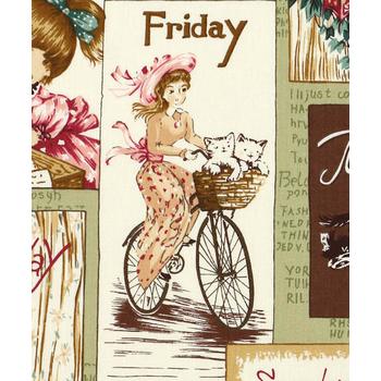 퀼트스타 유와 코튼 셔팅 라이브라이프 카드오프더위트_그린 (30781)