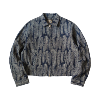 [해외] Kapital 12 oz. Magpie Denim Drizzler Jacket Dark Indigo