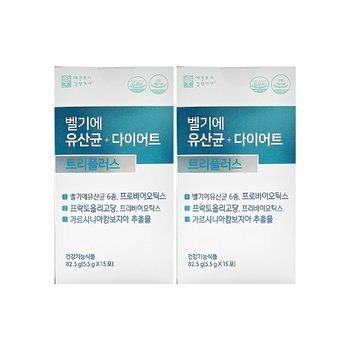 애플트리김약사네 벨기에 유산균 다이어트 트리플러스 5.5g x 15포 x 2박스 /An