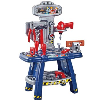 R 케이레스큐 전동 공구놀이 테이블 kr-5555 작동 드릴 드라이버 망치 나사 볼트 도구 툴