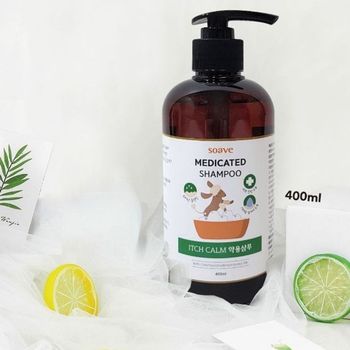 강아지 ZA32PN89 애견 반려견 가려움방지 보습효과 쏘아베 이치캄 약용샴푸