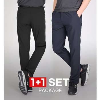 1+1 빅사이즈 쾌적왕 남성 여름 대표 립원단 벨트 등산 바지(GS3OP1LP038M)