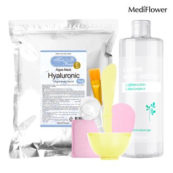 대용량 모델링팩 스타터팩 히알루론산 1kg+팩도구 6종+카밍 멀티 부스터 500ml