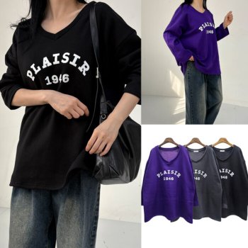 나야홍 / 위쉬몰 BA 플레이저브이티셔츠(V632H601) 빅사이즈