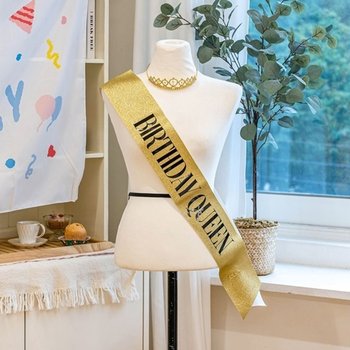 생일파티 생일 축하 파티 소품 미스코리아띠 티아라 왕관 세트