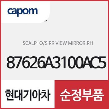 사이드미러 커버,조수석쪽 (87626A3100AC5M) 레이
