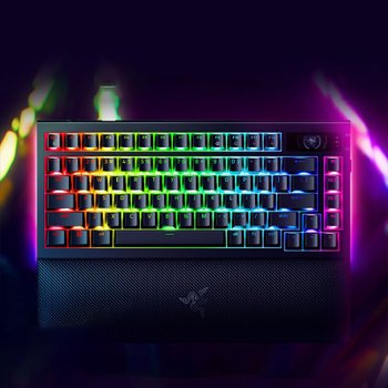[해외] 레이저 RAZER Blackwidow V4 무선 기계식 키보드 75%배열 OLED스크린