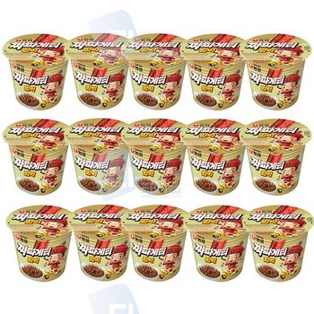 농심 짜파게티범벅 70g 15개 컵라면 미니컵 짜장라면 짜장면 짜장범벅 사천짜파게티 짜장컵