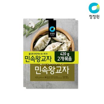 청정원 민속왕교자 420g+420g x4개