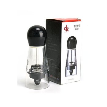 갈이 분쇄기 투명페퍼밀 그라인더 양념통 후추통 블랙