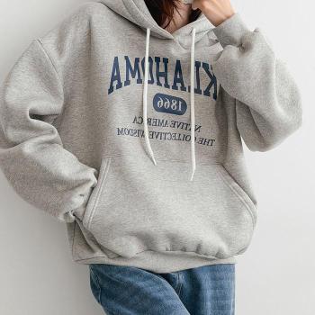 아이우먼 기모오클라후드티셔츠 NSV732M511 빅사이즈 (43425596)