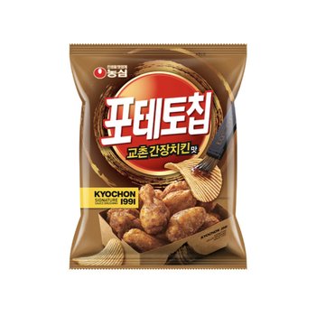 농심 포테포칩 교촌간장치킨맛 55g x 7개