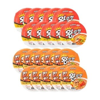 팔도 왕뚜껑 오리지널 10개+김치 10개 (총20개) 컵라면