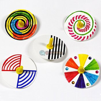 [오늘출발]꾸미고~돌리고~ 착시팽이(10인 세트) 과학만들기 과학키트 초등학교 방과후활동