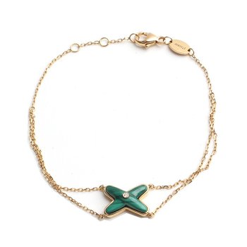 [중고] [중고명품] 쇼메 말라카이트 750로즈골드 주드 리앙 팔찌