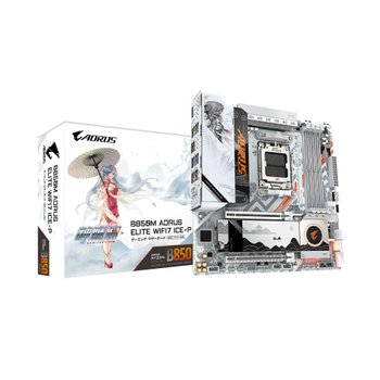 [해외] GIGABYTE B850M AORUS ELITE WIFI7 ICE-P 가미타카 린 모델 Micro-ATX 마더보드 MB6898
