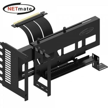 강자 YD81OB01 넷메이트 PCI-E 4.0 라이저 케이블 지지대 키트 (블랙) (EZDIY-FAB) NM-HPI333
