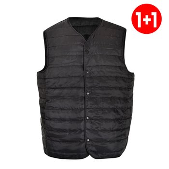 1+1 2장 메가할인 브이넥 경량패딩조끼