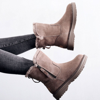 인기상품 여자 신발 쇼핑몰 겨울 데일리 기모 지퍼 앵클 부츠 [W99DB3E_250916]