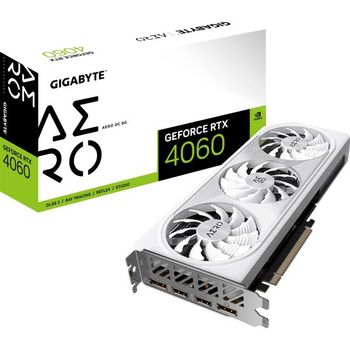 [해외] 영국 기가바이트 그래픽카드 Gigabyte NVIDIA GeForce RTX 4060 AERO OC Graphics Card - 8GB GD