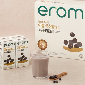 이롬 황성주박사 국산콩 두유 검은콩무가당 190ml*16입