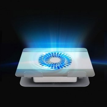 지클릭커 스텔라 360 회전 노트북 쿨링패드 거치대 실버