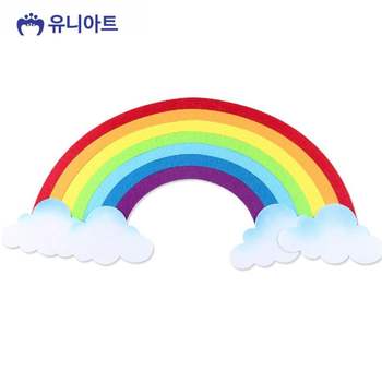 무지개 GM40ZY21 펠트 유치원환경판 7000 투톤
