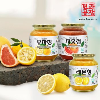 겨울향기 유자청 레몬청 자몽청