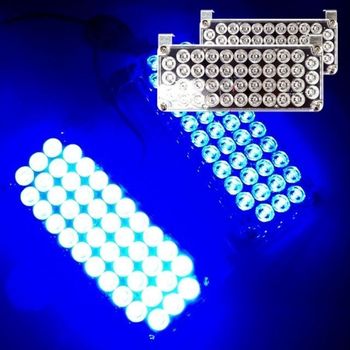 LED YAO120W4 경광등 써치라이트 조명 램프 전구 12V 42발 블루 싸이키경광등