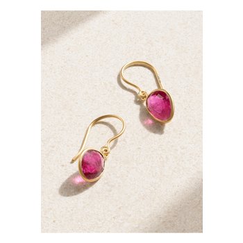[해외] 피파 스몰 18k 골드 토르말린 이어링 핑크 1647597336207106