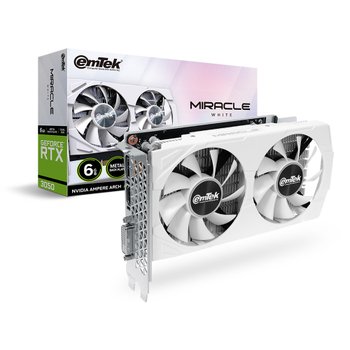 지포스 RTX 3050 MIRACLE WHITE D6 6GB 공식 인증점