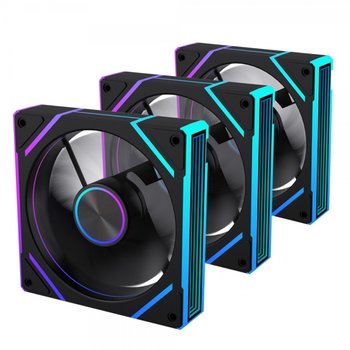 LEADCOOL EVO-120 ARGB PWM REVERSE (3팩, 블랙)