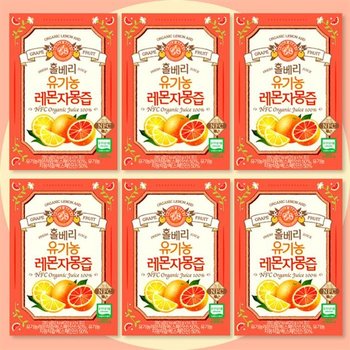 홀베리 유기농 레몬자몽즙 14포 x 6박스 (33572311)