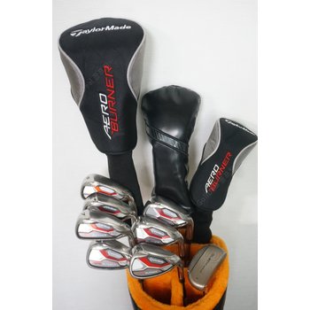 [중고] 테일러메이드 에어로 버너 드라이버 에어로 버너 아이언 경량스틸 풀세트 신품 캐디백 포함