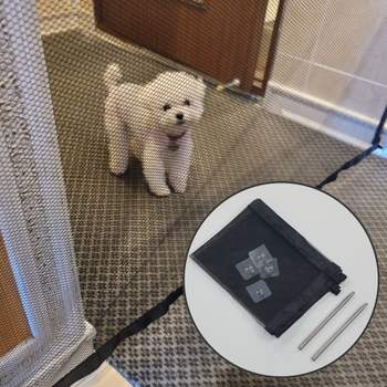 소형 반려견 애완동물 투명 메시 펜스 분리형 울타리 애견 케이지