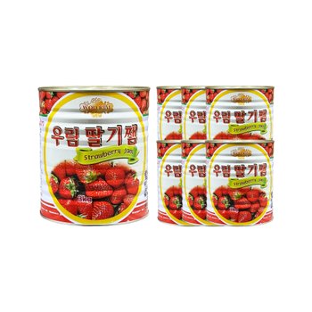 우림 딸기잼 3kg 한박스 (3kg x 6ea)