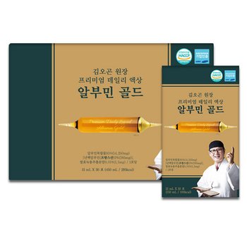 김오곤원장 프리미엄 데일리 액상 알부민 골드 15ml*30포 /쇼핑백증정