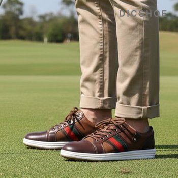 딕슈 남성 소가죽 스파이크리스 멀티 골프화 스니커즈 3.5cm SKMS415