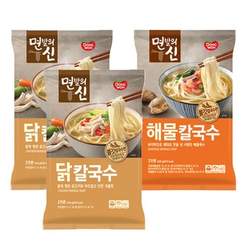[동원] 면발의신 칼국수 234g x3개 /닭/해물(236g)