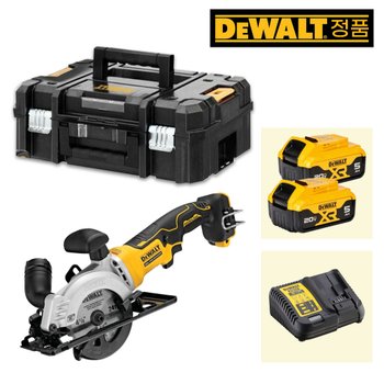 디월트 DCS571P2 20Vmax 5.0Ah x2 XR 브러쉬리스 컴팩트 115mm(4.5인치) 충전원형톱 스킬