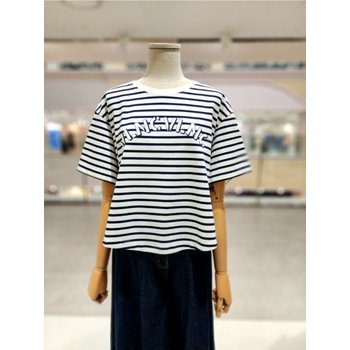 [발렌시아] 로고 프린팅 스트라이프 반팔 티셔츠 256MC31 [P003663260]