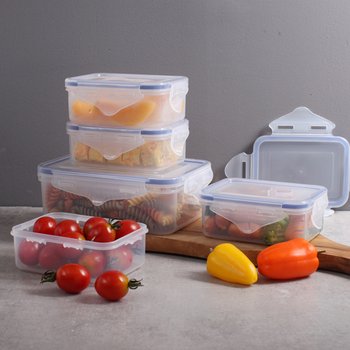 [Trentone] 트렌톤 밀폐용기 이츠락 2호 5종 (300ml x 4개+900ml x 1개)