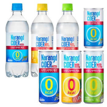 [오늘출발] 나랑드사이다 제로 파인애플 그린애플 180ml 245ml 500ml 제로탄산