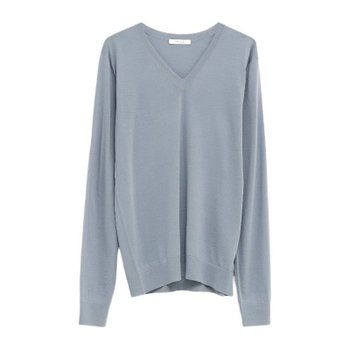 [해외] [해외배송] 더로우 브이넥 울 스웨터 10713Y976 AZURE GREY AZG